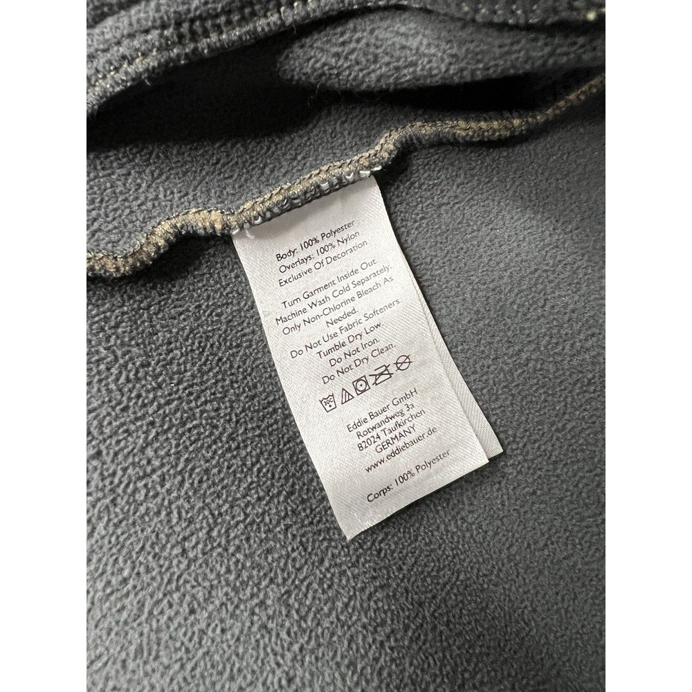 Eddie Bauer EBtek Black‎ & Tan Sherpa Lined Vest Sz Men's L - Picture 6 of 7